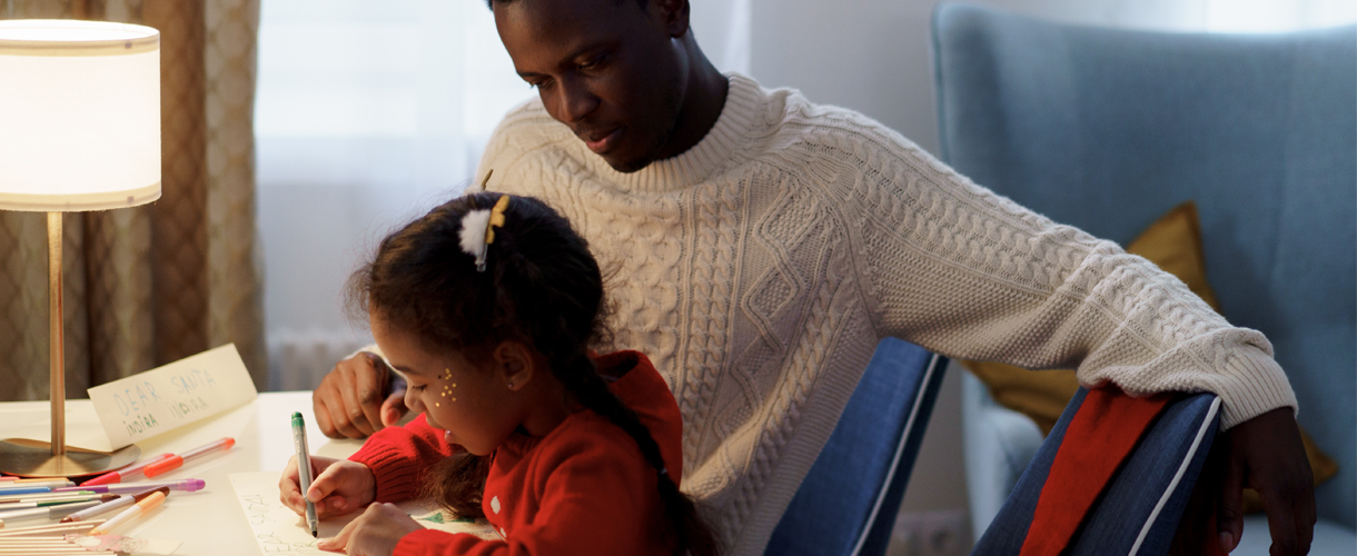 Family-writing-to-santa